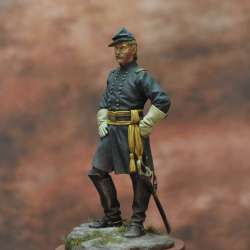 Figurine de Union Cavalry Officer of the American Civil War, 1863.