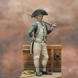 Figurines 54mm de Continental Marine, Independence War 1775.