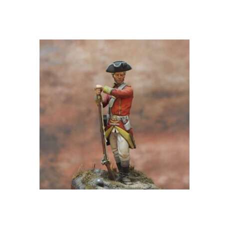 Figurine de Private 29th Line Regiment. Independence War, Boston 1770 Art Girona.