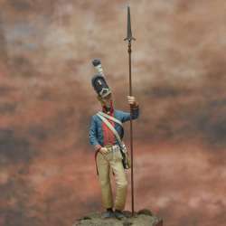 Figurine de NCO Grenadier, Kropff Inf. Regiment, Prusia 1806 Art Girona 54mm.