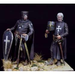 Figurines de chevaliers croisés à Jérusalem en RÉSINE 54mm Masterclass.