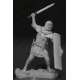 Figurine de légionnaire Romain 4ème siècle en résine 75mm.