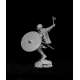 Figurine de guerrier Viking Xeme siècle résine 75mm.