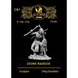 Figurine de guerrier crow en résine 54mm Altores Studio.
