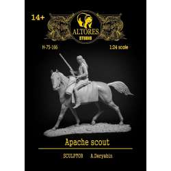 Figurine de guerrier Apache scout en 75mm Altores Studio.