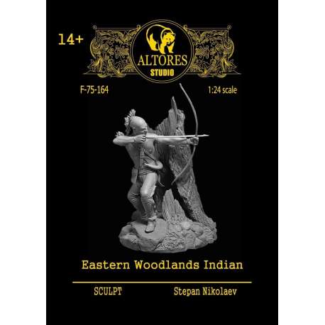 Figurine d'indien des bois en 75mm Altores Studio résine.