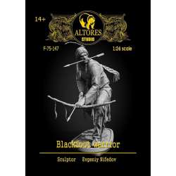 Figurine de guerrier blackfoot en 75mm Altores Studio.