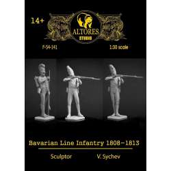 Figurines de soldats d'infanterie bavaroise 54mm Altores Studio.