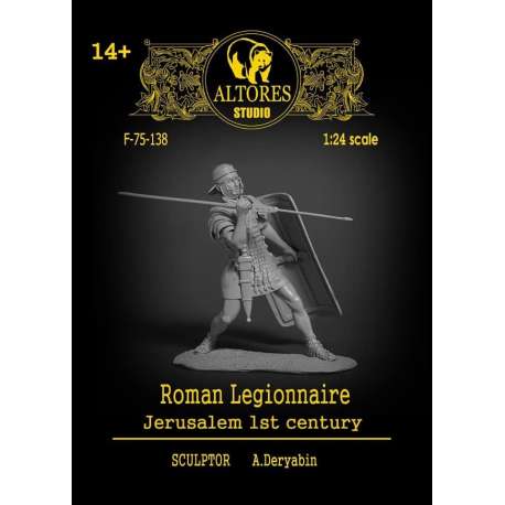 Figurine de légionnaire Romain en résine 75mm.