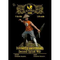 Butterfly swordman 2eme guerre de l'opiume 54mm Altores Studio résine.