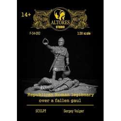 Figurines de légionnaire Romain et de guerrier gaulois 54mm Altores Studio résine.