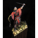 Figurine de chevalier du XIVeme évêché deux têtes incluses 75mm  resine.