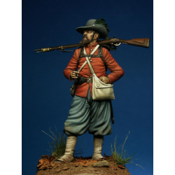 Figurine de la légion Garibaldi C.S.A en 1862 75mm.