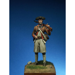 Figurine de soldat du régiment Marblehead en 1776 54mm.
