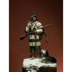 Figurine de chasseur d'élans XIXéme siècle 75mm La Meridiana.
