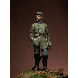 Figurine de colonel CSA en 75mm de 1861 La Meridiana.