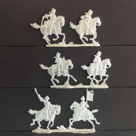 Grenadiers à cheval de Louis XV PLAT D'étain.