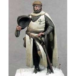 Figurine de chevalier teutonique au XVéme siècle métal 54mm