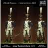 Figurine d'officier d'infanterie de ligne en 1810 Bestsoldiers 75mm résine.
