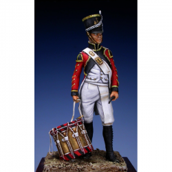 Figurine en résine de tambour du 3 Rgt suisse 1810 54mm.