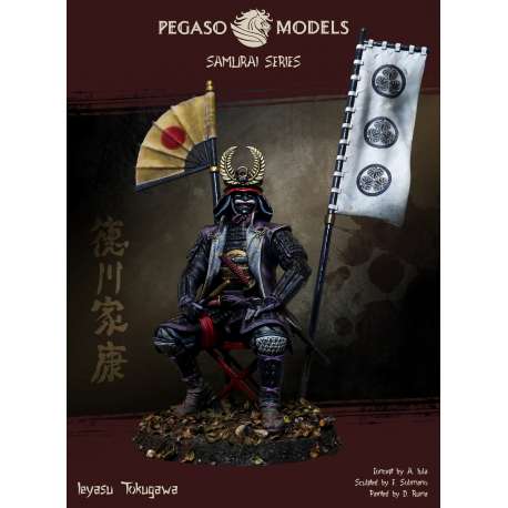 Figurine de Ieyasu Tokugawa résine en 90mm Pegaso Models.