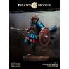 Figurine en résine de guerrier Lombard VIème siècle 75mm.