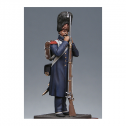 Figurine de Grenadier à pied de la garde en manteau Métal Modèles.