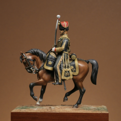 Figurine d'Off. de l'Artillerie à cheval de la Garde 1866 Métal Modèles.