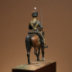 Figurine d'Off. de l'Artillerie à cheval de la Garde 1866 Métal Modèles.