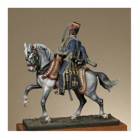 Figurine d'OFFICIER DU 6 Rgt DE HUSSARDS 1812 - 1814 Métal Modèles.