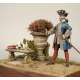 Figurine d'Officier des Gardes Françaises 1740. ÉDITION LIMITÉE À 160 EXEMPLAIRES Alexandros Models.