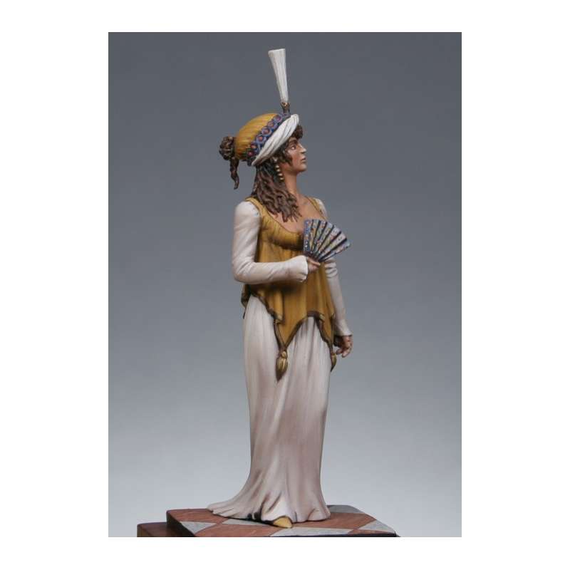 Metal Modeles,54mm, 1st Empire woman in ball dress.Metal figure kits.