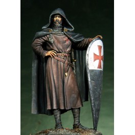 Pegaso models.75mm.Soldat du Christ. Figurine à peindre en métal blanc.