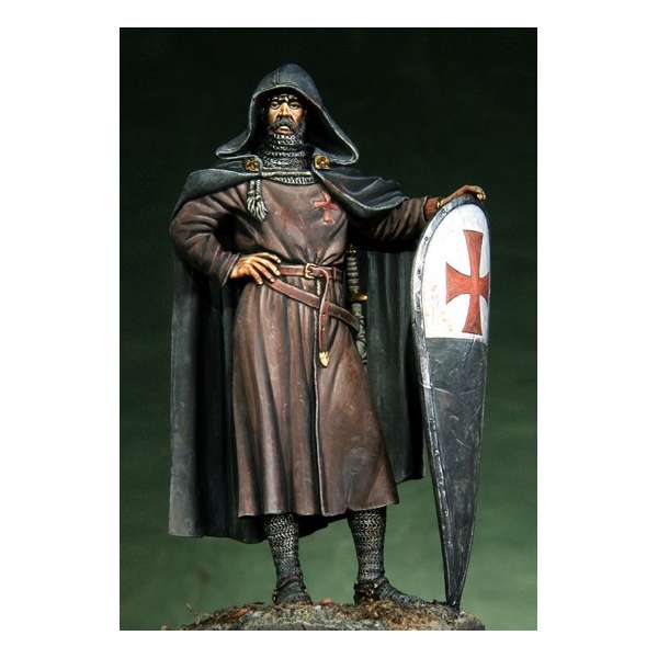Pegaso models.75mm.Soldat du Christ. Figurine à peindre en métal blanc.