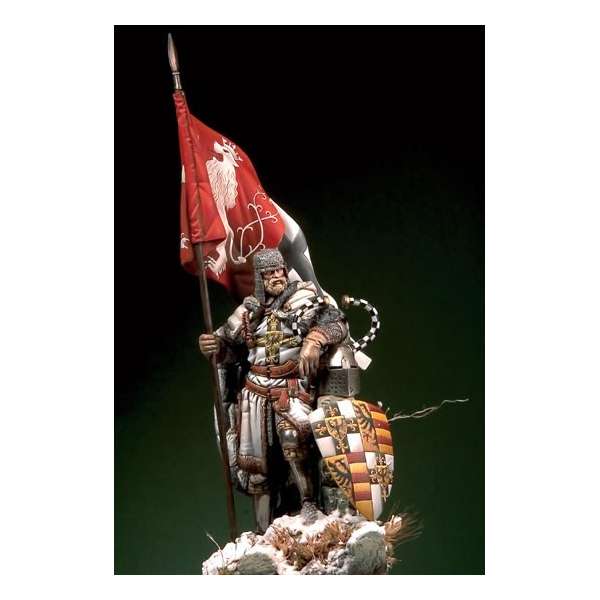 Pegaso models 75mm Grand maître Teutonique XIVe figurine historique