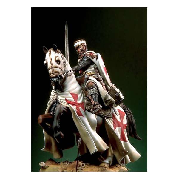Pegaso models.Figurine 90mm.Chevalier de terre sainte.XIIIe siècle.