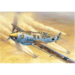  MESSERSCHMITT BF 109E-4 /Trop 1941  Maquette avion Trumpeter 1/32e