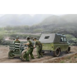 ENSEMBLE JEEP ARMEE CHINOISE BJ212 + LANCE ROQUETTES TYPE 63 107MM Maquette Trumpeter 1/35e 