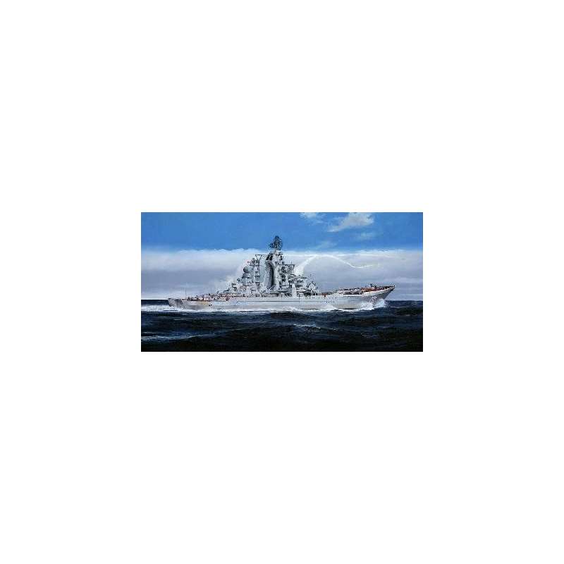  CROISEUR LANCE MISSILES RUSSE "AMIRAL USHAKOV" (ex KIROV) 2008 Maquette bateau Trumpeter 1/350e