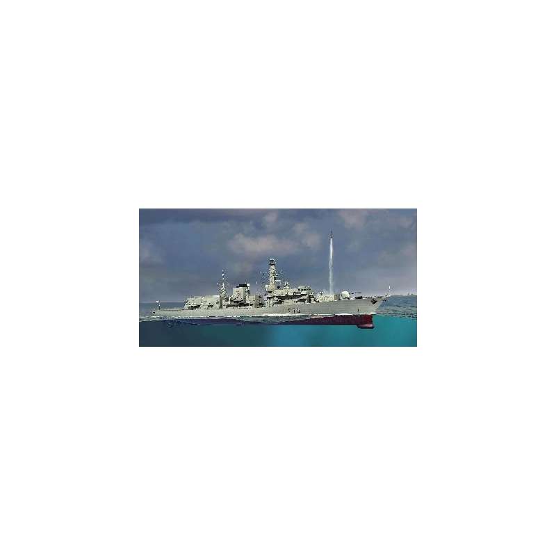 FREGATE BRITANNIQUE - HMS "KENT"  Maquette bateau Trumpeter 1/350e 