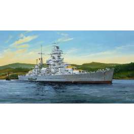  CROISEUR DE BATAILLE ALLEMAND "ADMIRAL HIPPER" 1941. Maquette de bateau de guerre. Trumpeter 1/350e