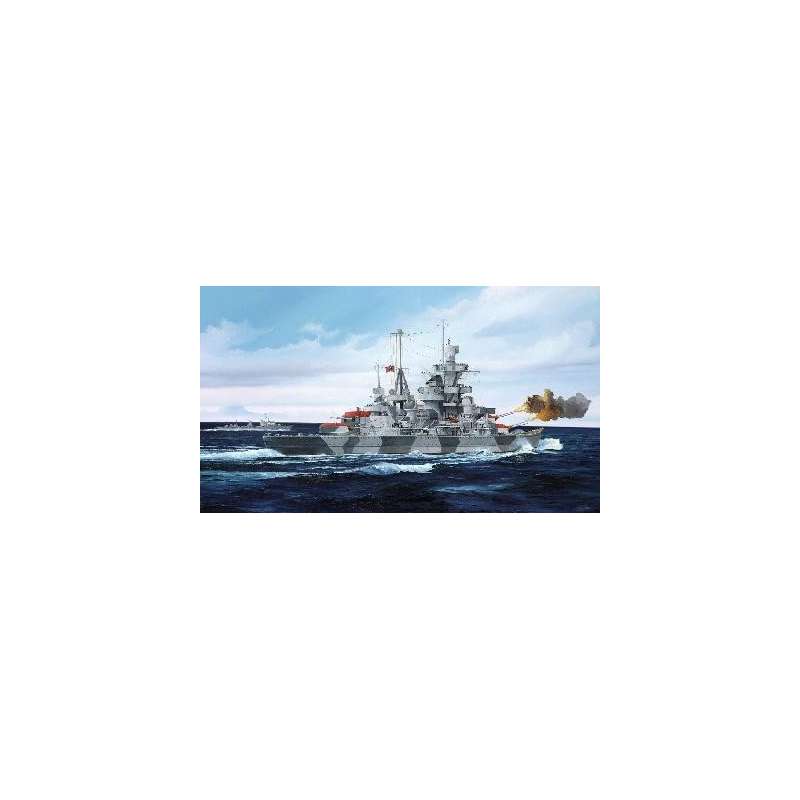  CROISEUR DE BATAILLE ALLEMAND ADMIRAL HIPPER 1941 - Maquette de Navire de guerre. Trumpeter 1/700e