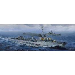  DESTROYER ALLEMAND ZERSTORER Z-43 - 1944. Maquette de bateau de guerre. Trumpeter 1/700e