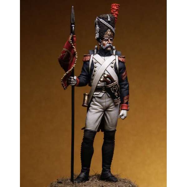 Pegaso models.75mm.Sergeant, 2. Adlerträger der Grenadiere der Garde. Napoleonische figuren.