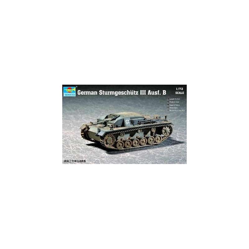  CANON D'ASSAUT ALLEMAND STURMGESCHÜTZ III Ausf B 1940. Maquette militaire. Trumpeter 1/72e
