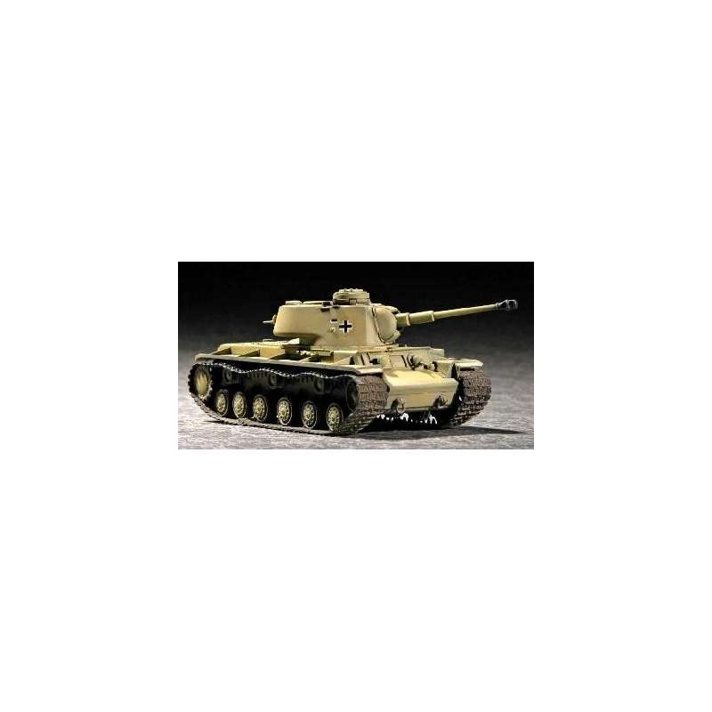 CHAR LOURD Pz Kpfw KV-1 756 (r) ALLEMAND 1942. Maquette de char Allemand. Trumpeter 1/72e 