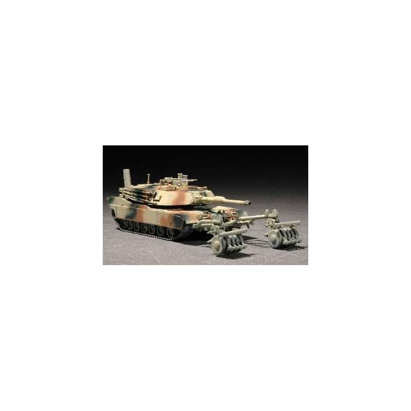 Trumpeter 1/72e CHAR LOURD US M1A1 ABRAMS mine roller -1991