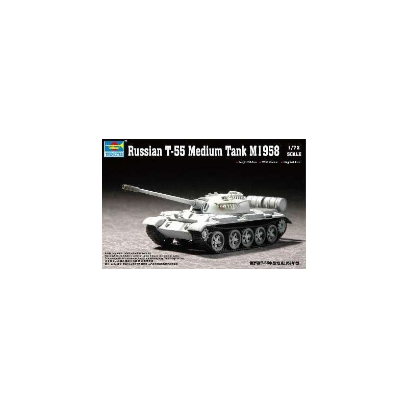 Trumpeter 1/72e CHAR MOYEN SOVIETIQUE T-55 1958