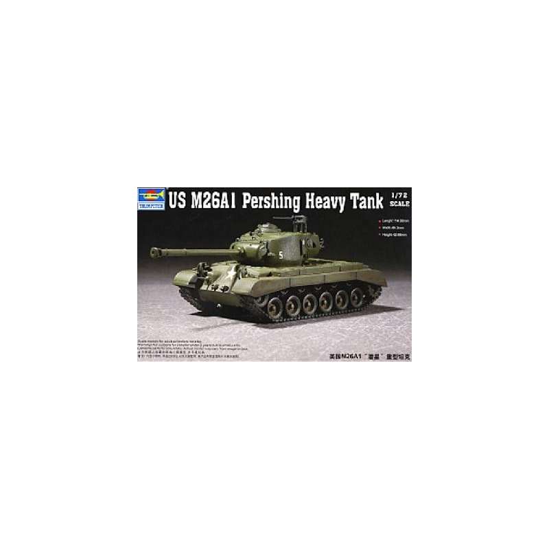 US M26A1 "PERSHING" 1950. Maquette de char US. Trumpeter 1/72e 