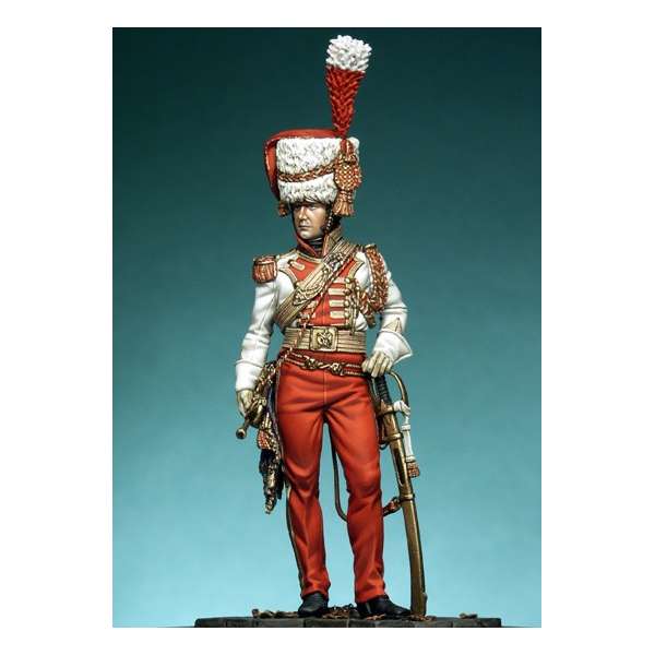 Figurine de Lancier Rouge trompette major 1811-13 Pegaso Models 75mm.